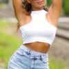 GONNA JEANS SEXY A VITA ALTA ASIMMETRICA GON071