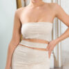 Abito corto AC629 beige